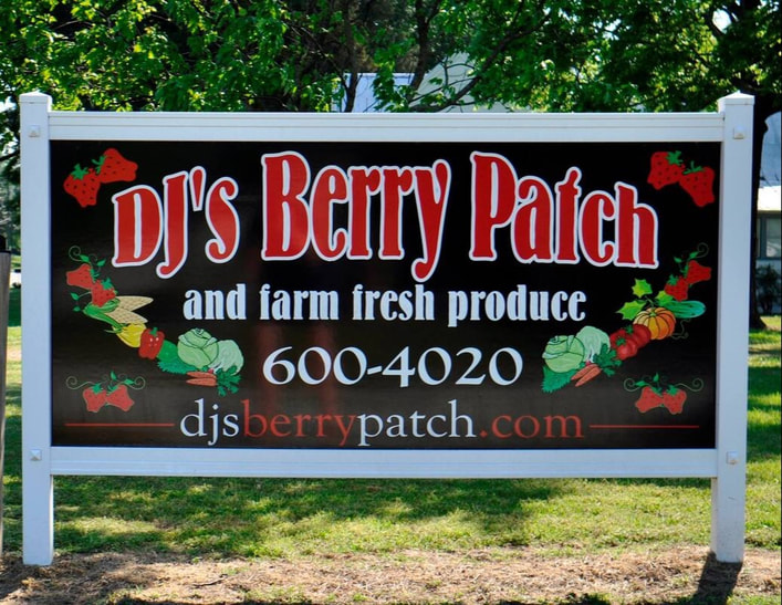 DJ's Berry Patch Sign